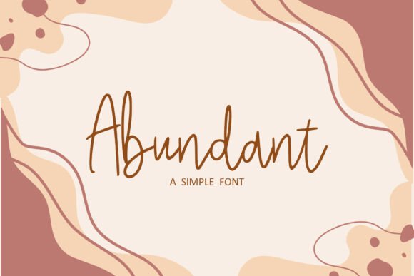 Abundant Script Font for Elegant Branding