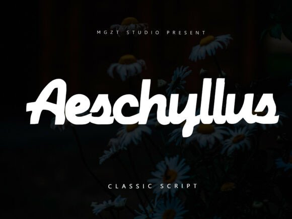 Aeschyllus: The Bold Script Font for Makers