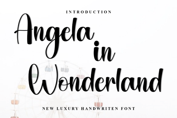 Angela in Wonderland Typeface for Festive Campaigns