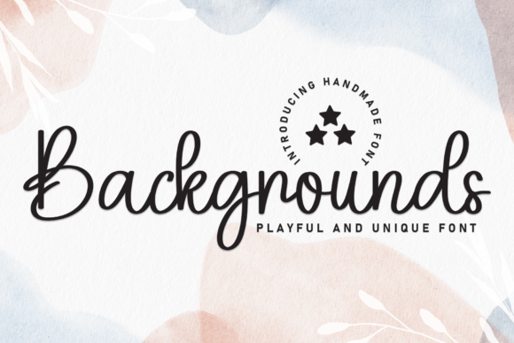 Backgrounds Font for Elegant Campaign Design