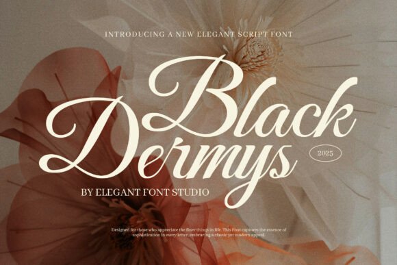 Black Dermys: A Sophisticated Script Typeface for Makers