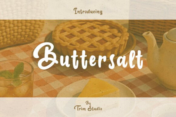 Buttersalt: A Playful Script Font for Editorial Warmth