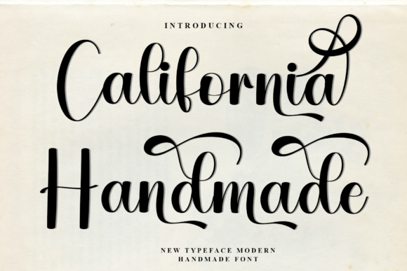 California Handmade Font for Modern Campaigns