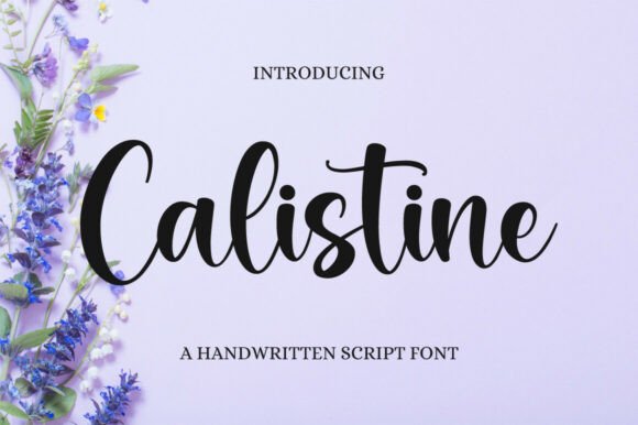 Calistine: A Refined Script Font for Editorial Design