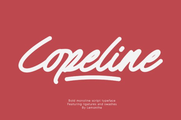Copeline Font: Bold Script for Modern Brands