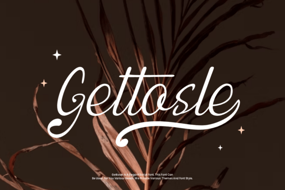 Gettosle Script Font for Elegant Craft Designs