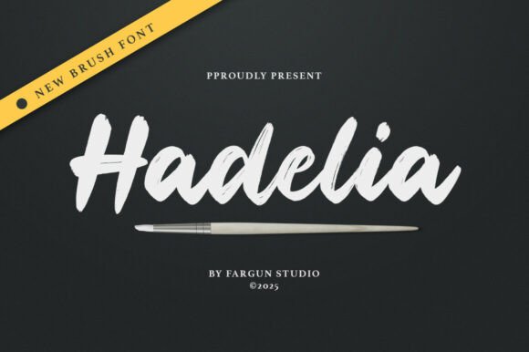 Hadelia: Bold Brush Script for Campaign Impact