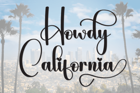 Howdy California Typeface for Modern Web Design