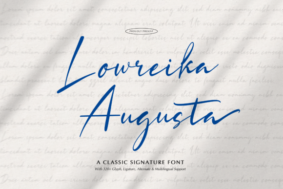 Lowreika Augusta: The Elegant Signature Typeface