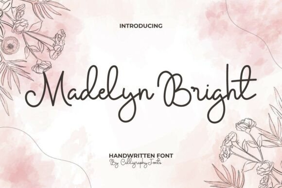 Madelynbright: A Graceful Script Font for Editorial Design