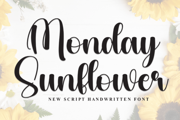 Monday Sunflower: A Handwritten Typeface for Elegant Editorial Design