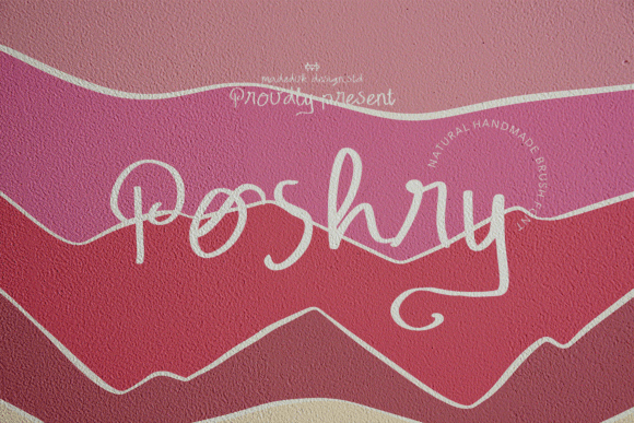 Poshry Regular: The Handwritten Font for Authentic Branding