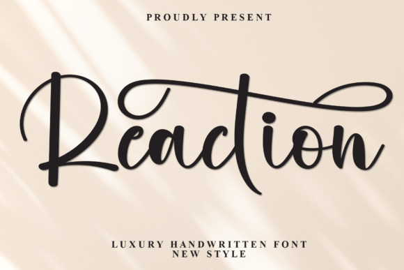 Reaction Script Font for Editorial Design
