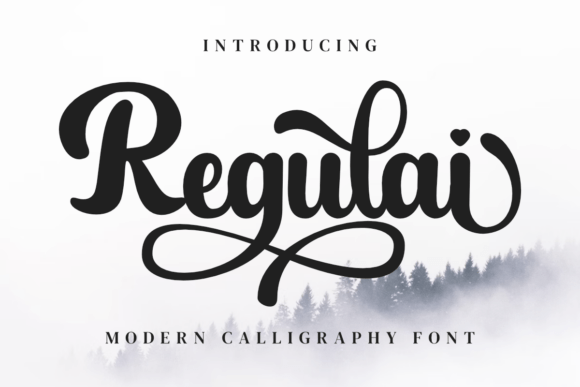 Regulai Script Font for Editorial Design