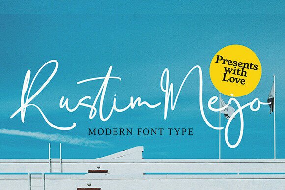 Rustim Mejo: The Modern Script Typeface for Marketers