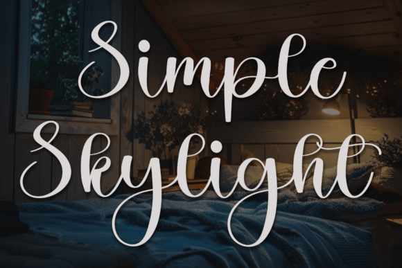 Simple Skylight Typeface for Warm Branding