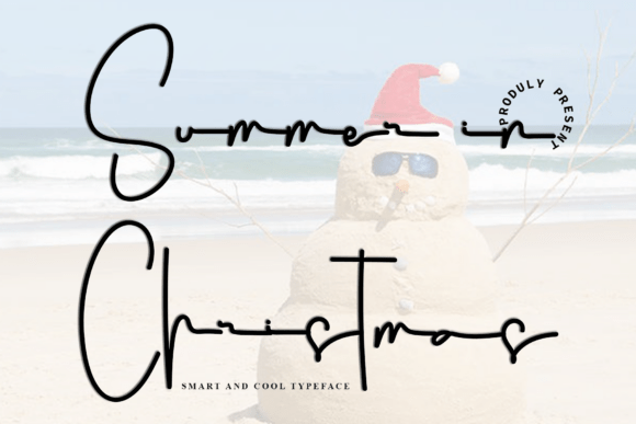 Summer in Christmas Typeface for Brand Identity