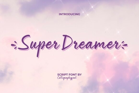 Superdreamer 1: The Script Handwritten Font for Editorial Design