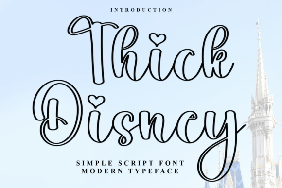 Thick Disney Font: A Whimsical Script for Magical Designs
