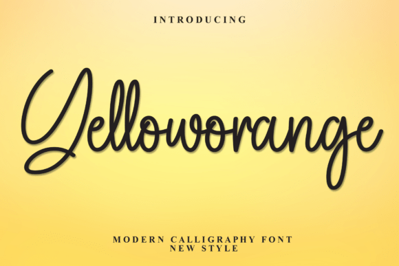 Yelloworange Font Review: A Stylish Script for Designers